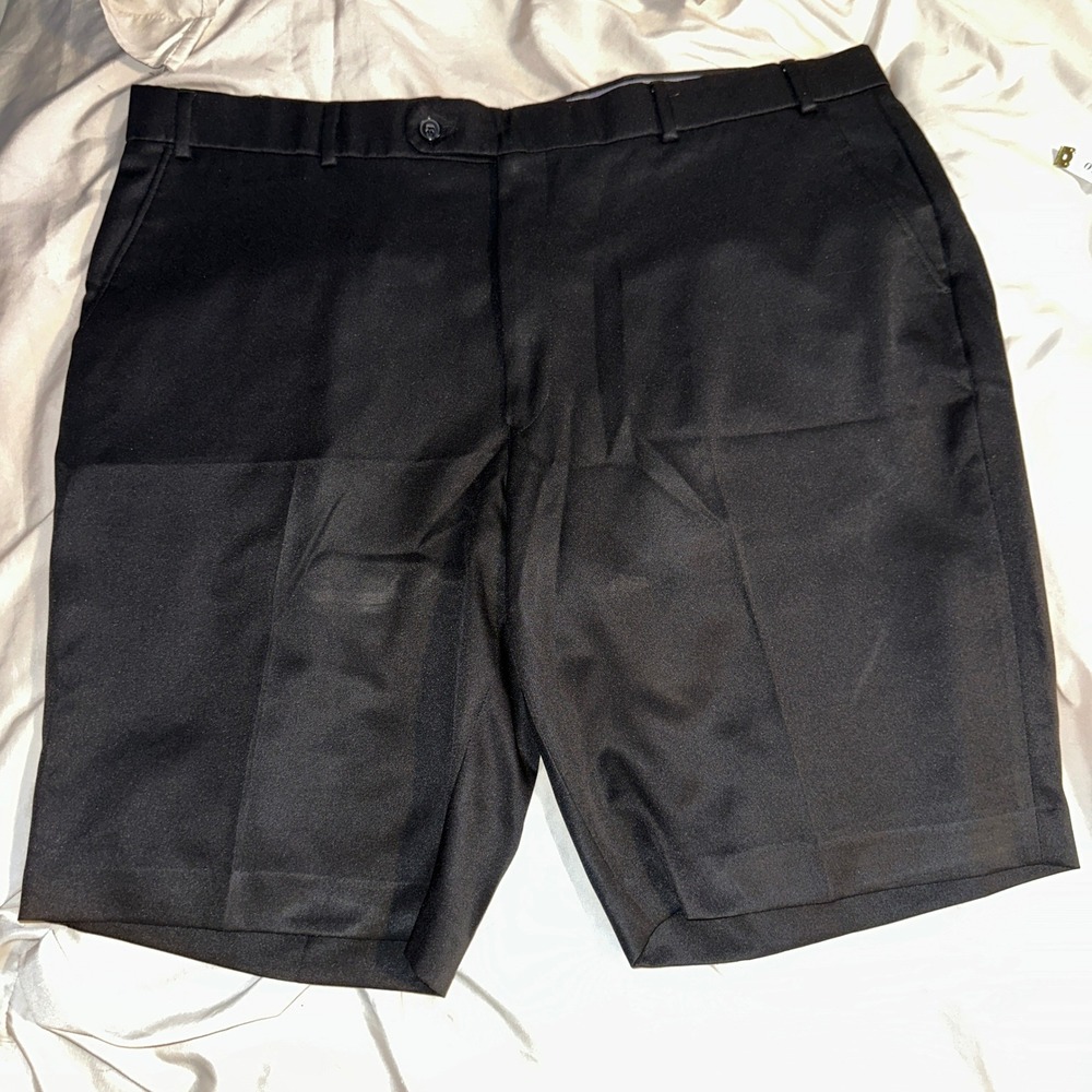 Ballin Comfort Eze Mens Size 40 Black Dress Shorts Flat Front Made in Canada
